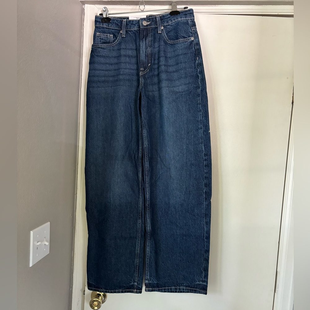 H&M NWT Baggy Dark Wash Jeans Size 4